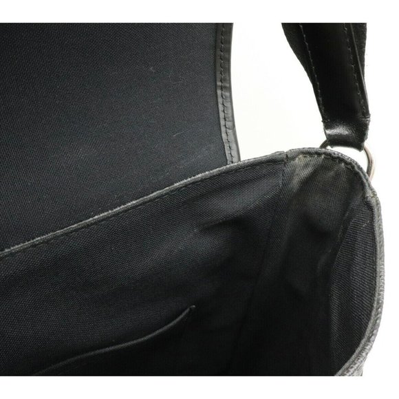 Daniel MM Damier Graphite Leather Black Crossbody Bag - Picture 6 of 8